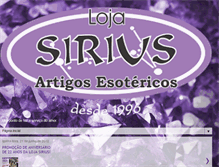 Tablet Screenshot of lojasirius.com.br